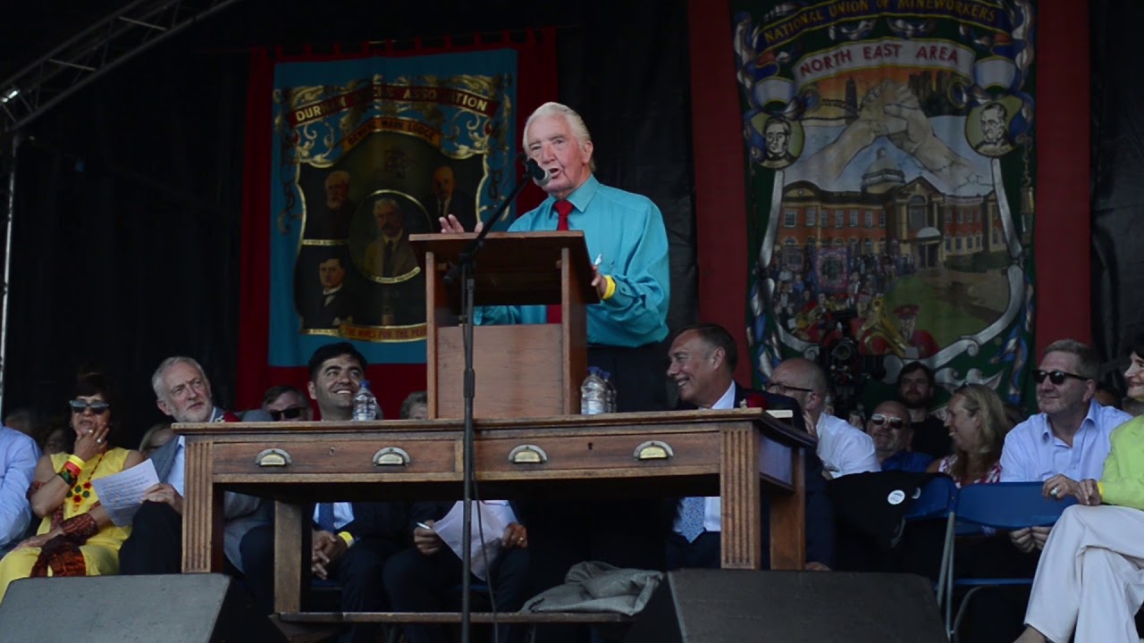 Dennis Skinner  MP at the 134th Durham Miners’ Gala