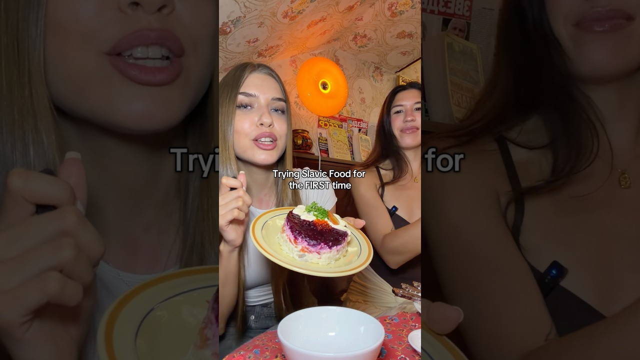 Пробую славянскую кухню #чтоем #емсо мной #славянскаядевушка