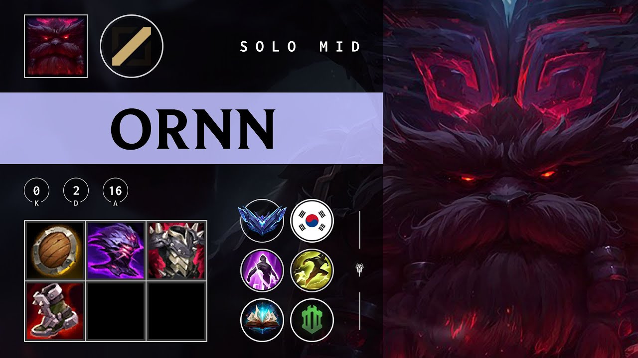 Ornn Mid vs Yasuo - KR Diamond Patch 25.24