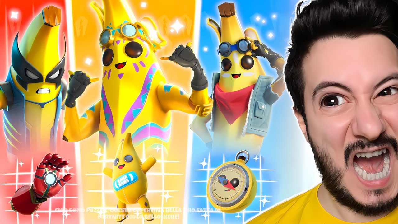 PROVO LA BANANITA RANDOM CHALLENGE SU FORTNITE MARVEL Capitolo 5