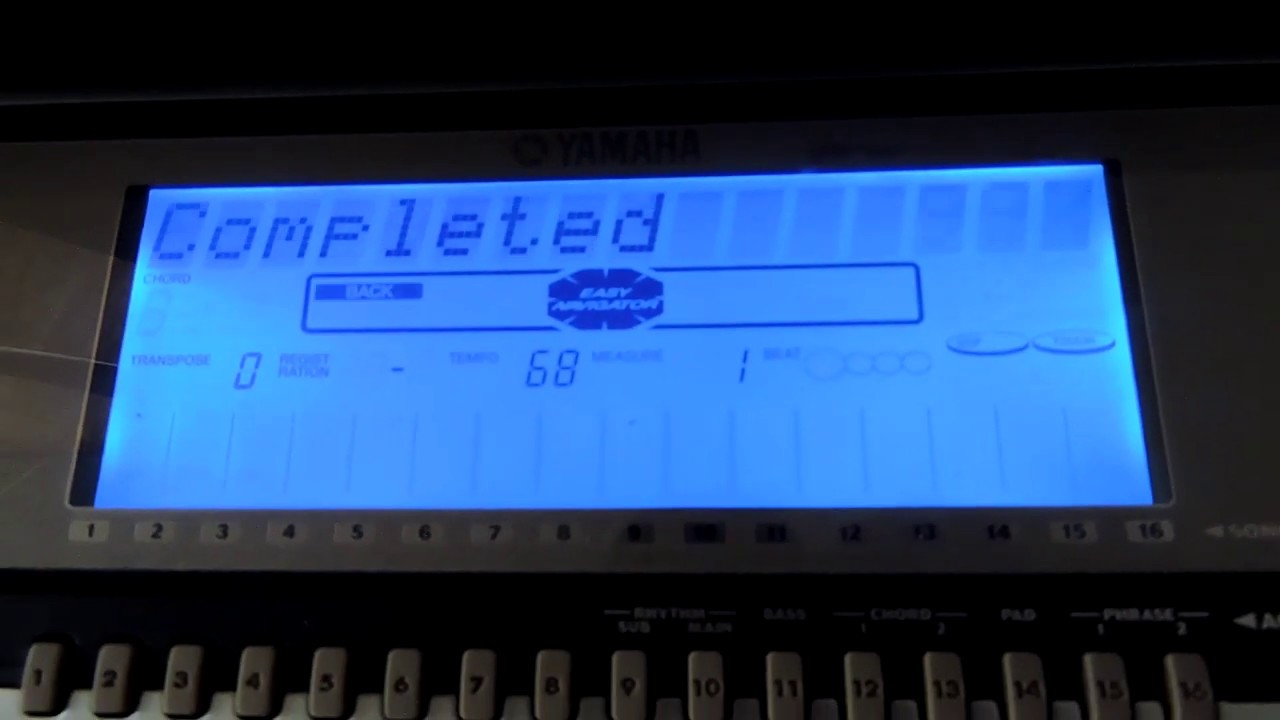 cocmo passar um ritmo na memoria do teclado 550 com disquete