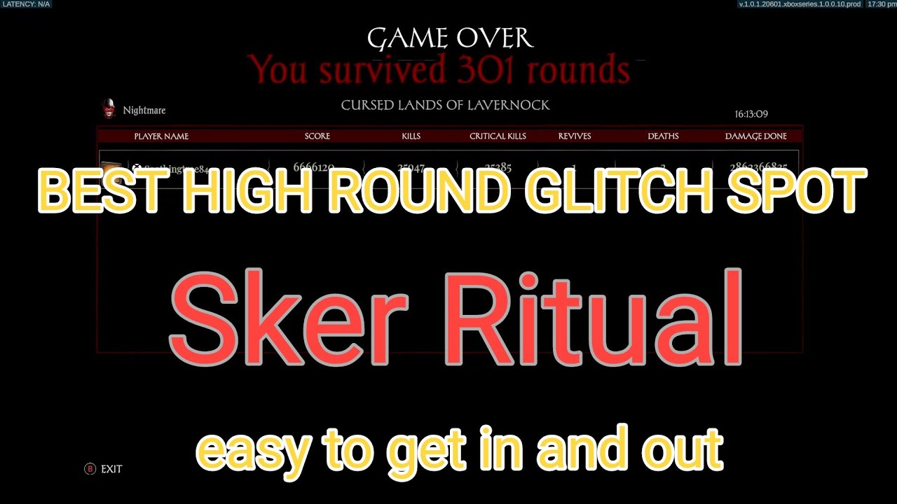 Sker Ritual Glitch [BEST HIGHROUNDS SPOT]