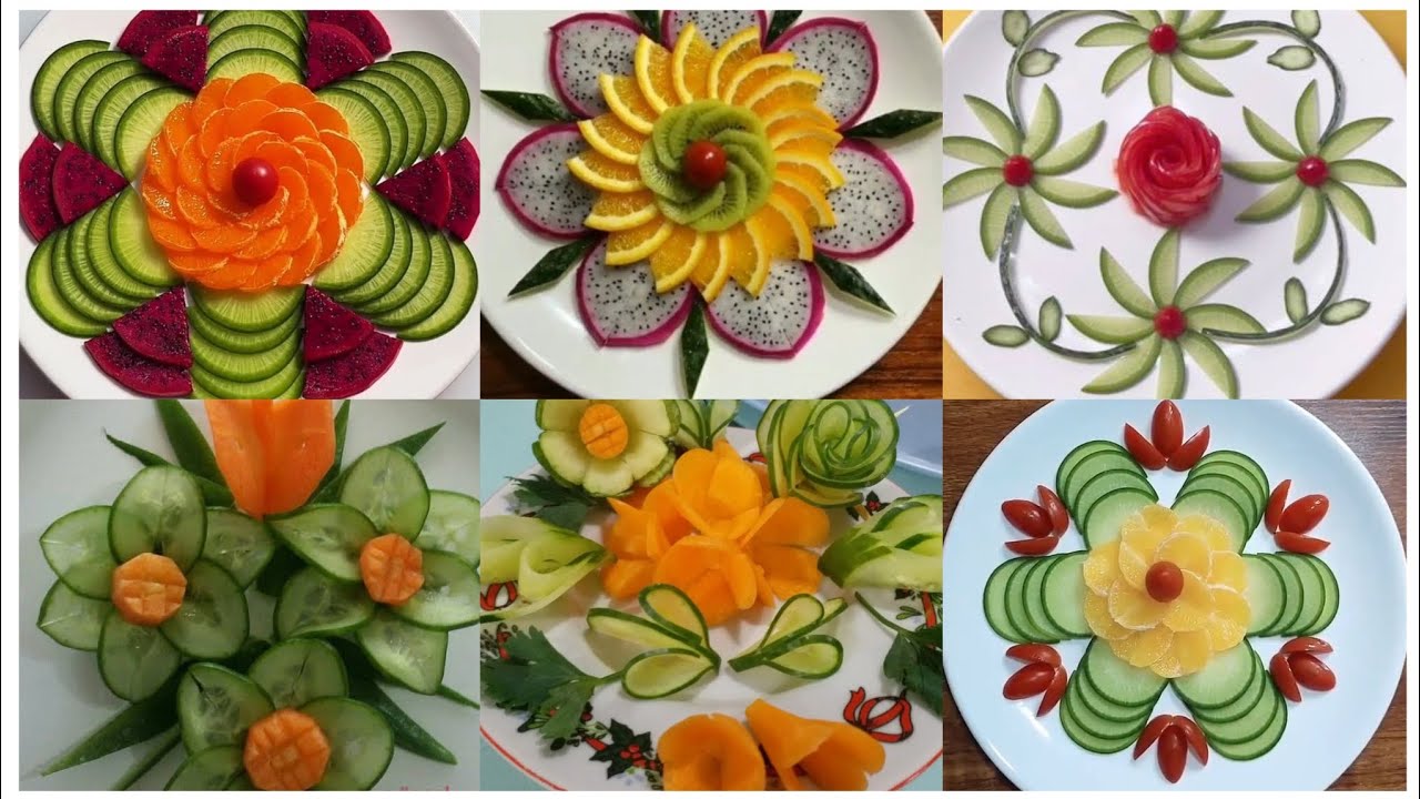 Easy and healthy salad decorations ideas/beautiful salad decorations ideas#viral #2025 #salad 