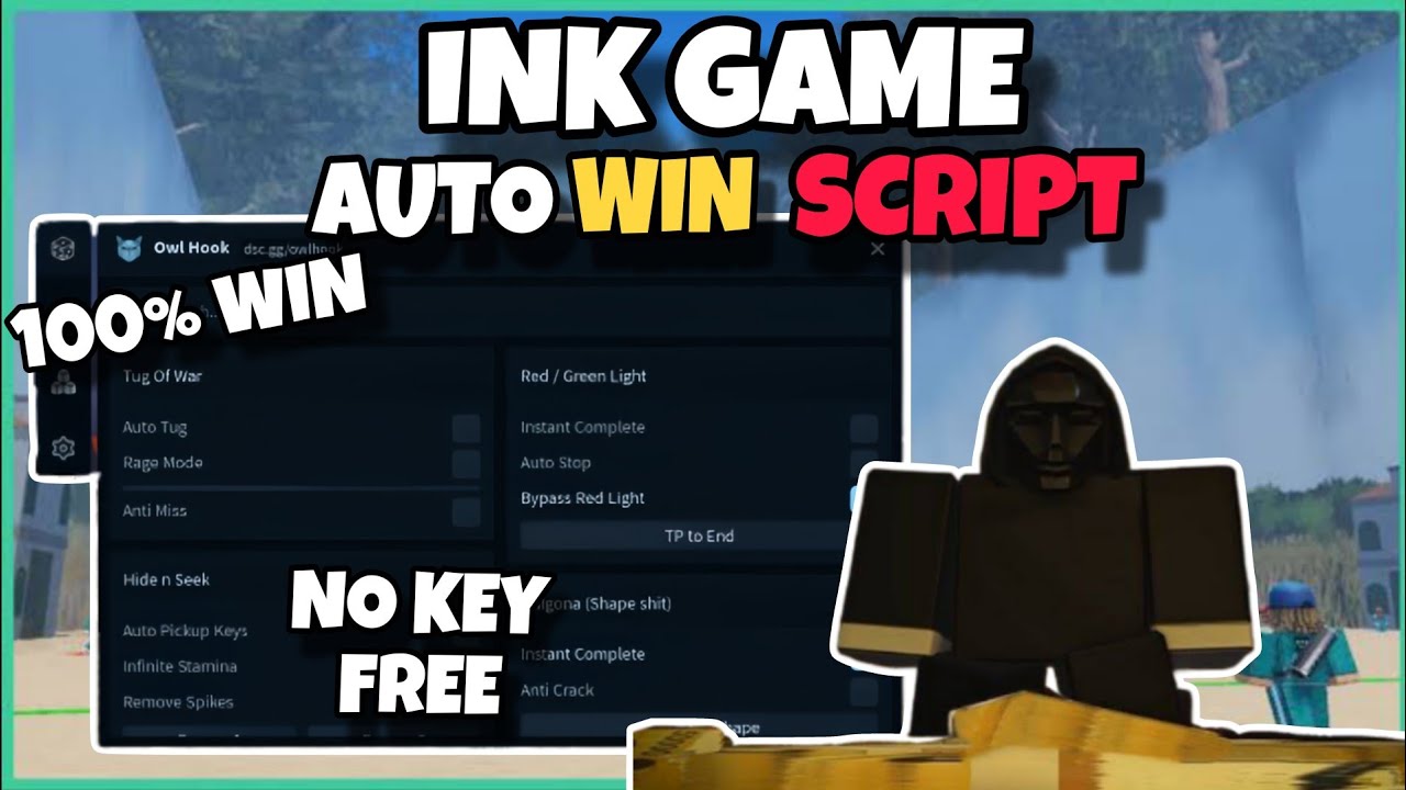 *NO KEY* Ink Game Auto win Scripts Roblox 2025 - Anticheat bypass, Autowin, Hitbox Kill Aura