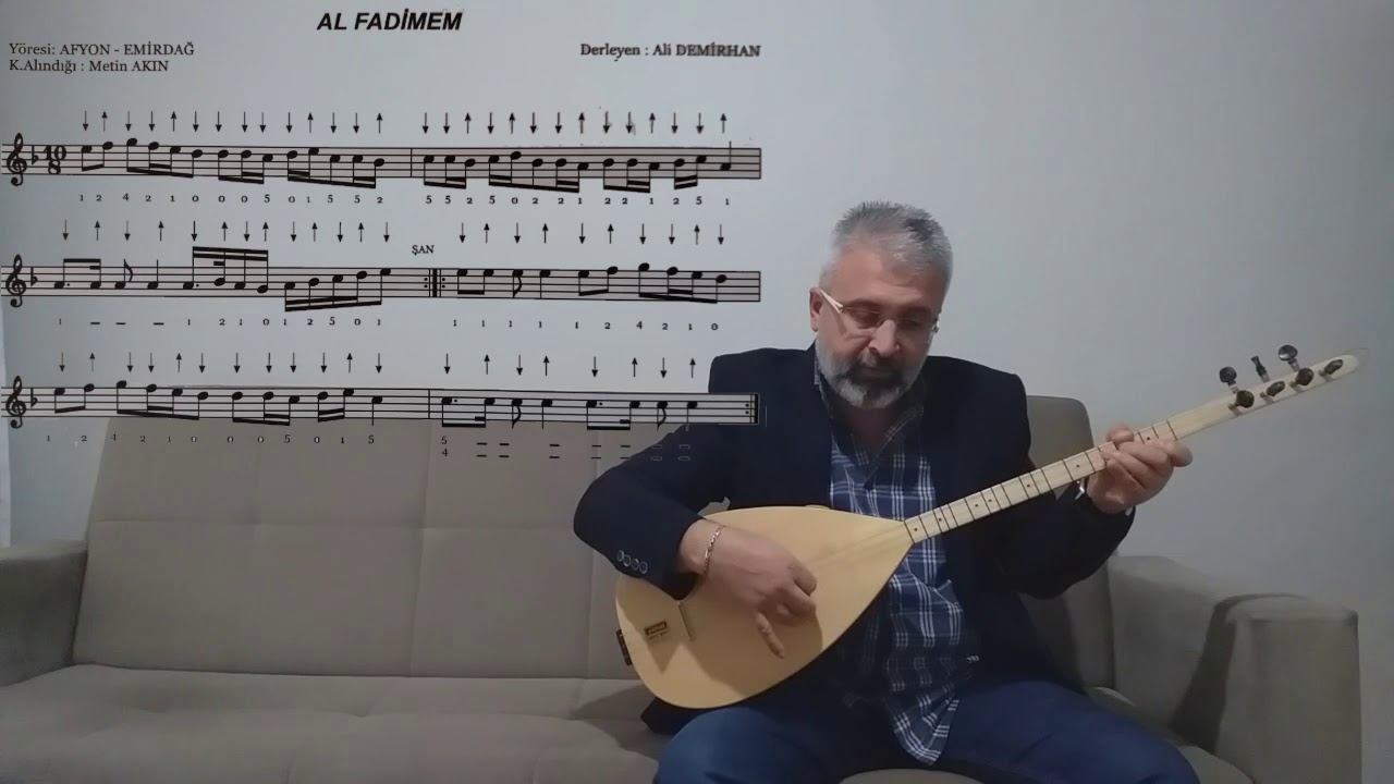 Bağlama Dersleri-36 Al Fadimem(Solfej)