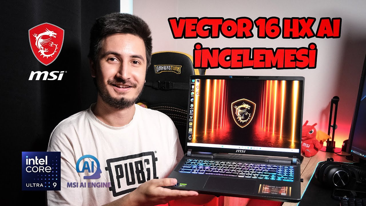 YAPAY ZEKA DESTEKLİ HIZ CANAVARI! 🧠 - RTX 5070Tİ'LI MSI Vector 16 HX AI