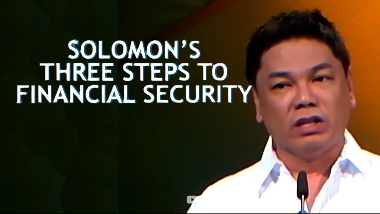 TATLONG HAKBANGIN NI SOLOMON SA MATAGUMPAY NA PANANALAPI  🌷 🌻 🌿