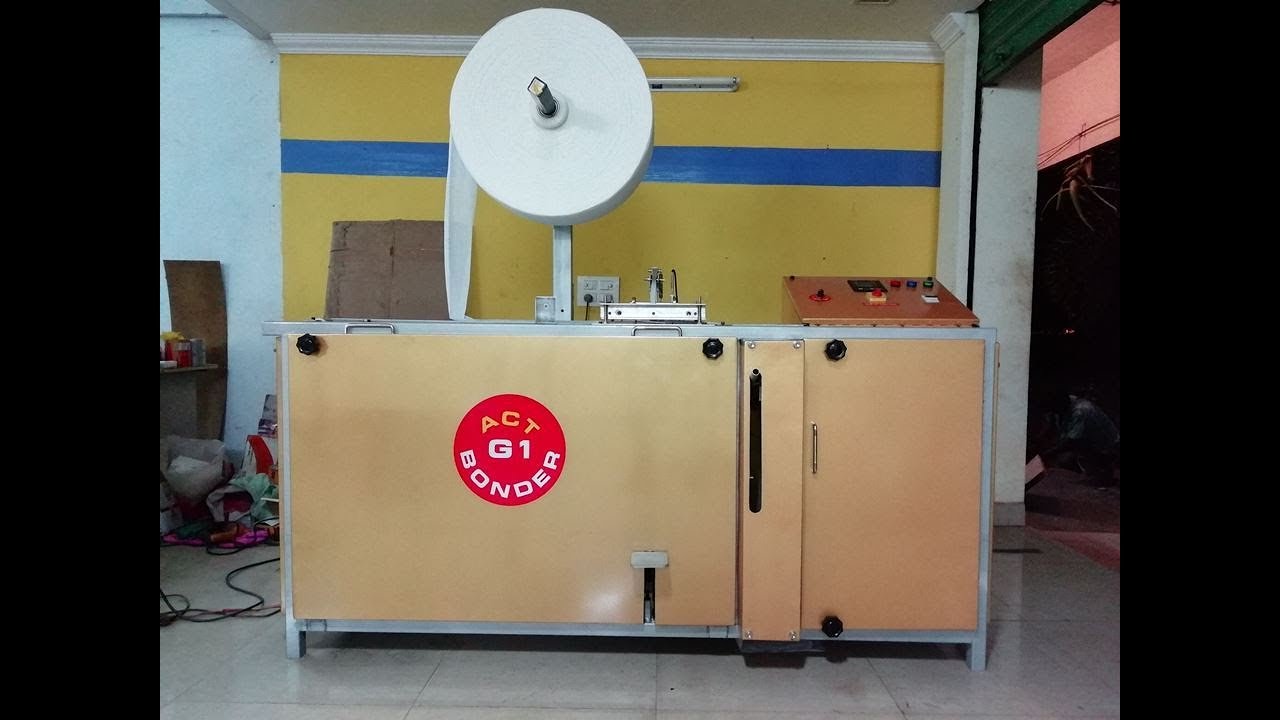 Sanitary Napkin Pad Manufacturing Machine Part 2 ( ACT GLUE BONDER G1 )