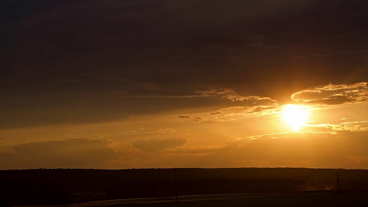 Sunset - Poland - Time Lapse 4K