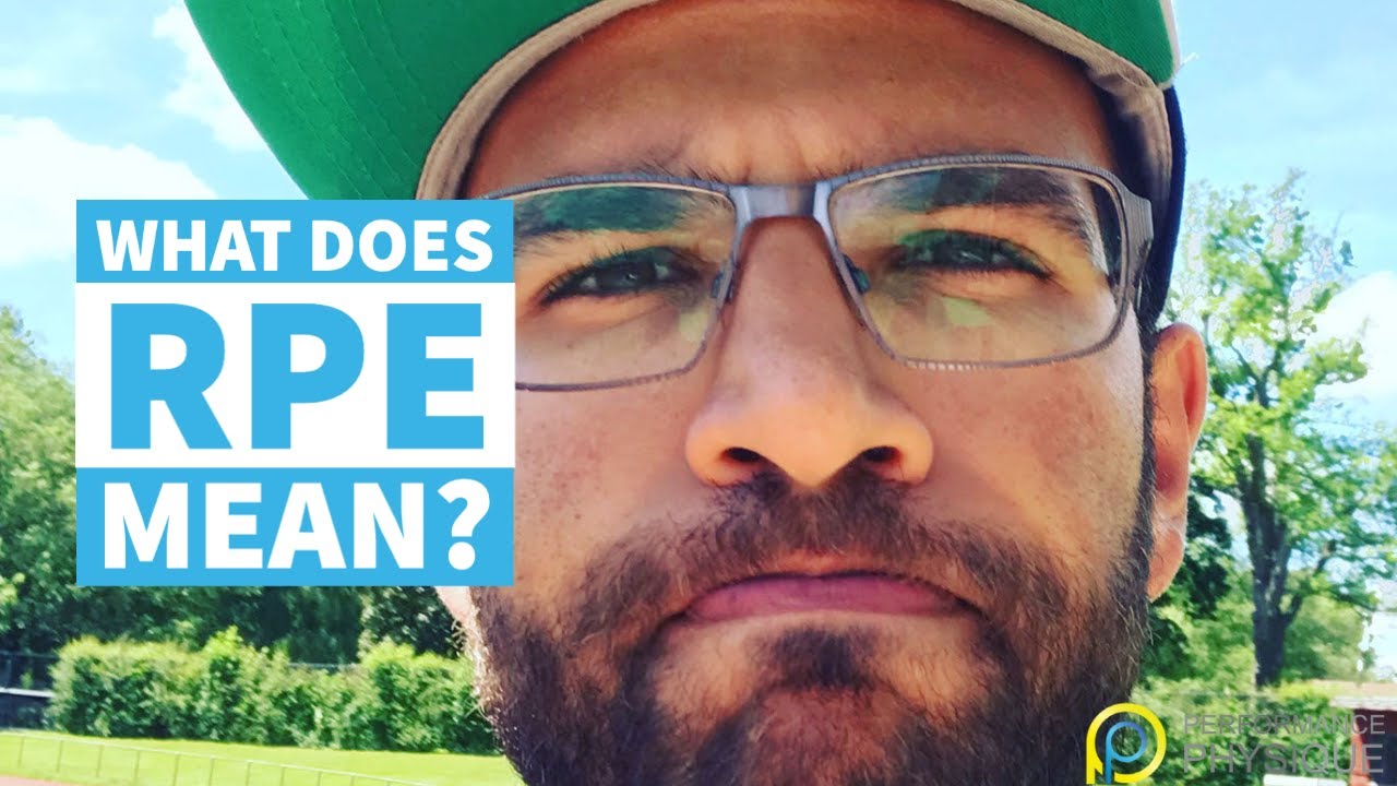 How hard to train - What does RPE mean?