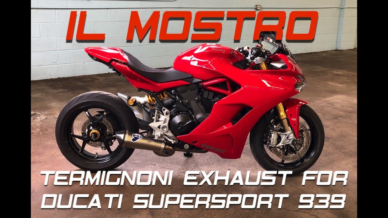 Termignoni DESTROYS Stock exhaust on Ducati Supersport 939