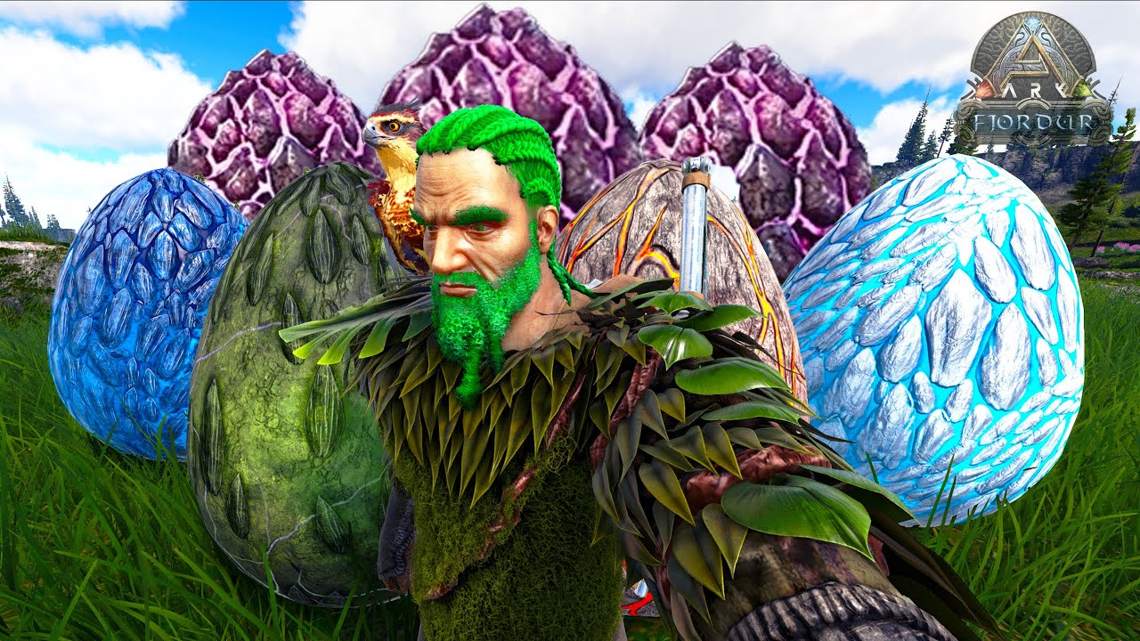 HE ROBADO TODOS LOS HUEVOS DE WYVERN DE TODOS LOS MUNDOS! la era del dragón comienza ARK Fjordur