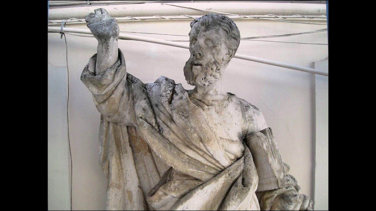 Restauro Statue santi Pietro e Paolo, Episcopio di Bari