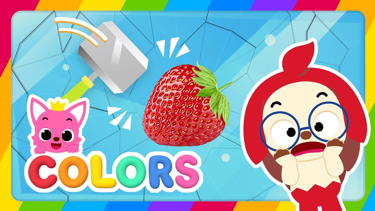 Yum Yum Hungry Hogi looks for fruits | Red Green |  Learn Colors for Kids | Pinkfong & Hogi
