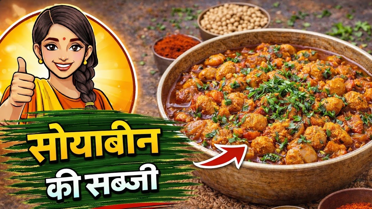 सोयाबीन की सब्जी I Tasty and Healthy Soya Chunks Curry #food #recipe