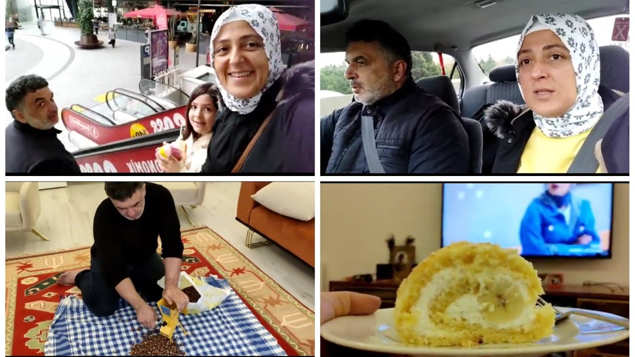 Efsane Fındık Kıracağı Büyük Kolaylık 💯 Alışveriş Merkezi Gezelim 💯 Buğu Kebabı 💯 Muzlu Rulo Pasta
