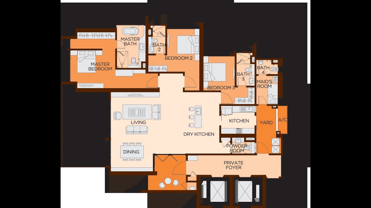 Wangsa9 type D 2357sf showroom & basic party furnish unit.
