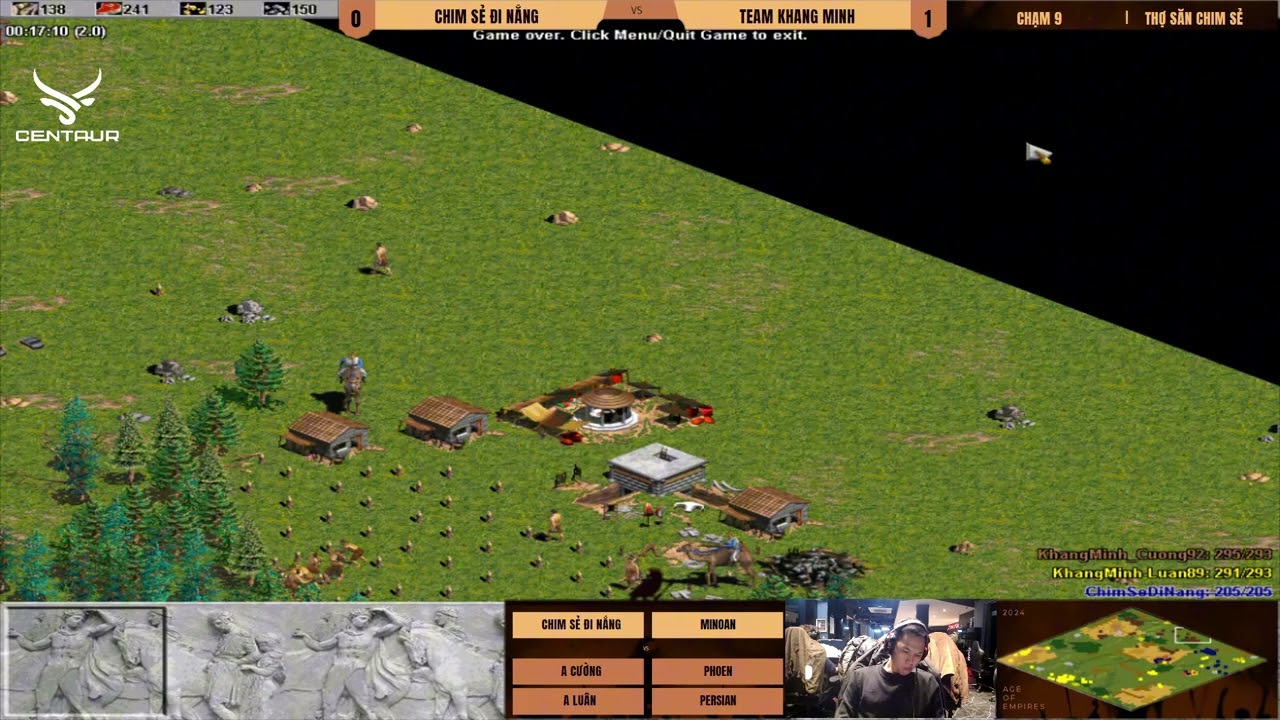 Chim Sẻ Đi Nắng vs Team Khang Minh | 1 vs 2 Random | Thợ Săn Chim Sẻ 2 #aoe #chimsedinang