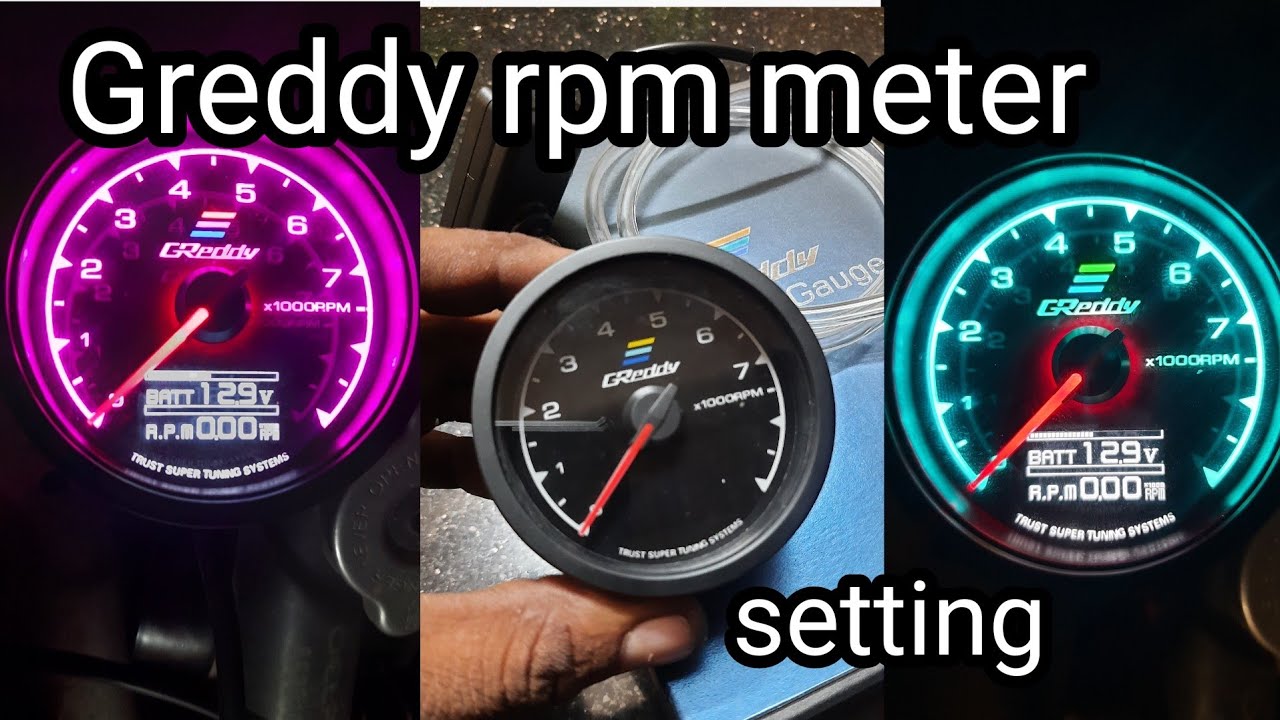 Greddy rpm meter setting in zen