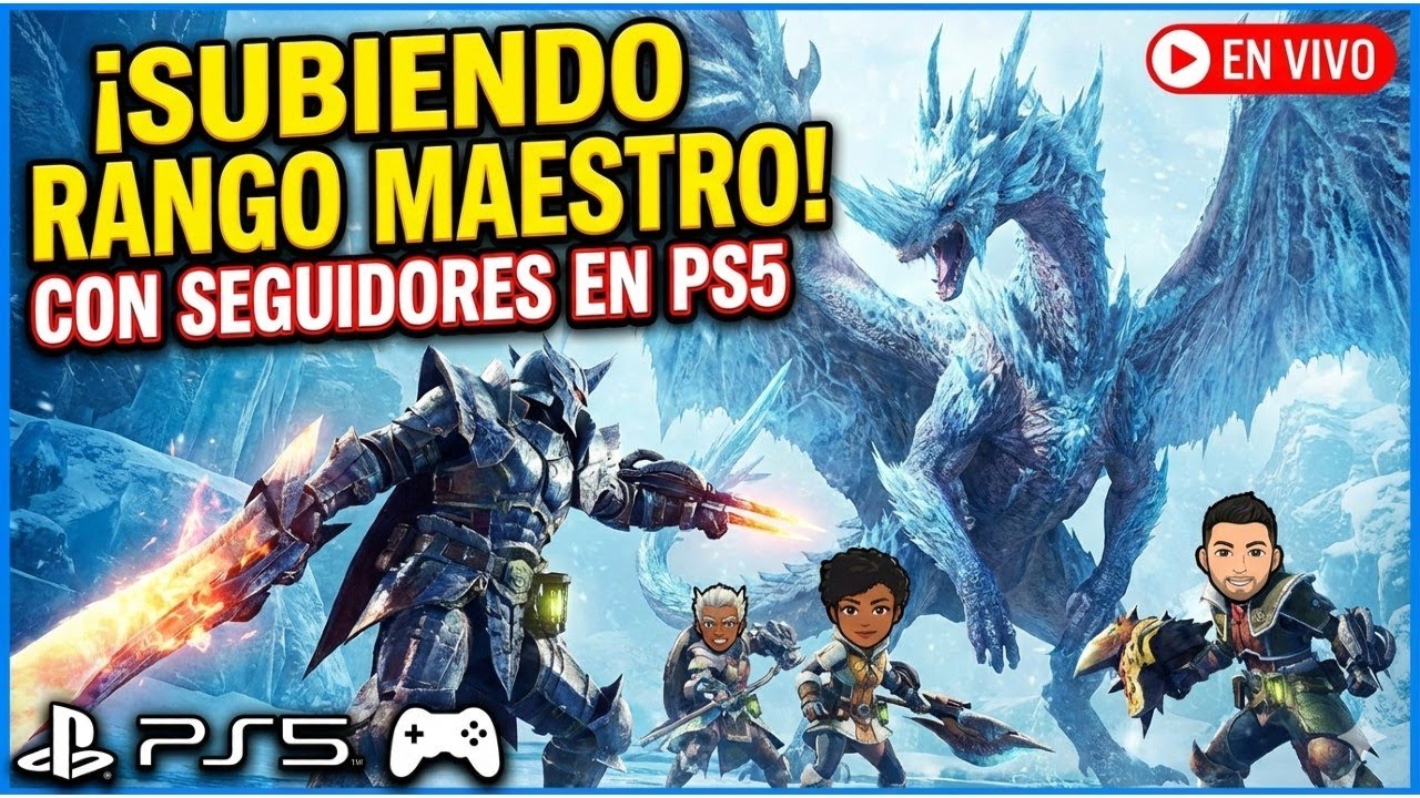 SUBIENDO RANGO MAESTRO ⚔️ Farm y Caza en MHW Iceborne (En Vivo)