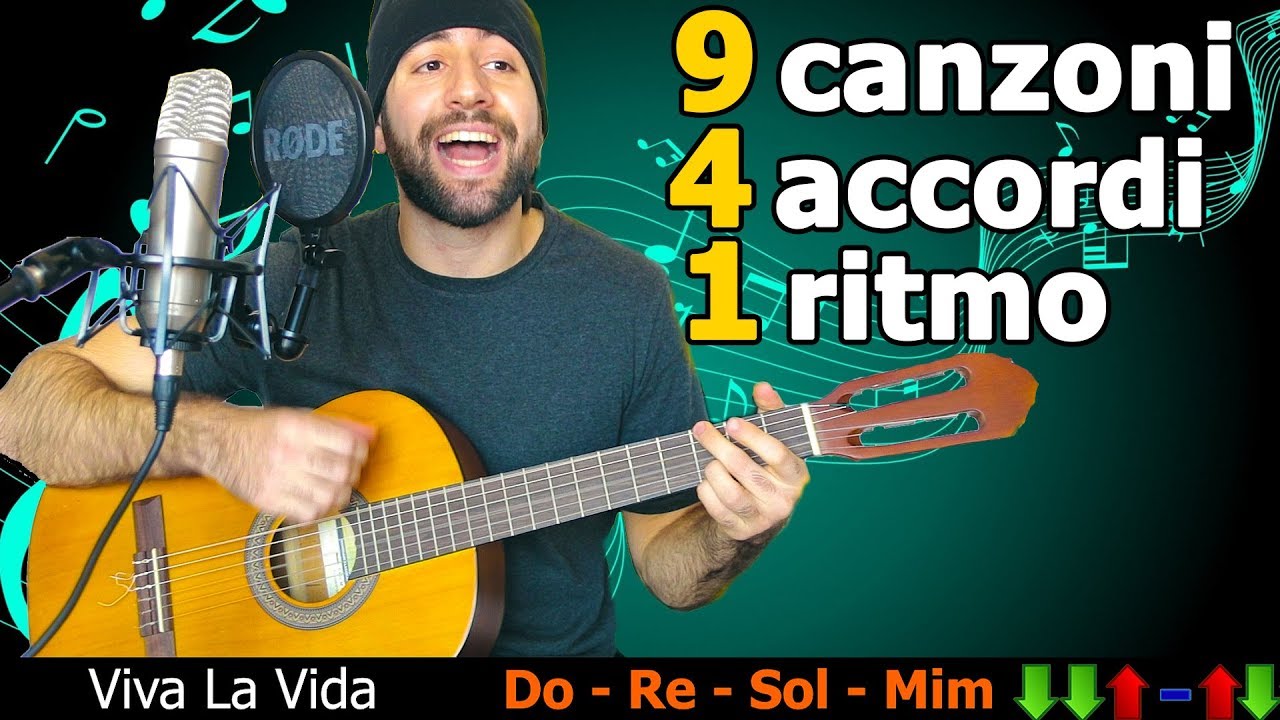 4 Accordi, 1 Ritmo, 9 Canzoni Facili 🎸 alla Chitarra!