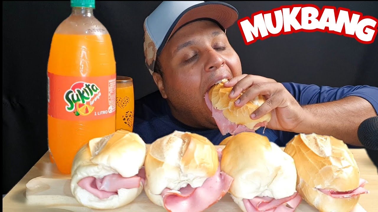COMENDO PÃO COM MORTADELA DE MADRUGADA (MUKBANG)