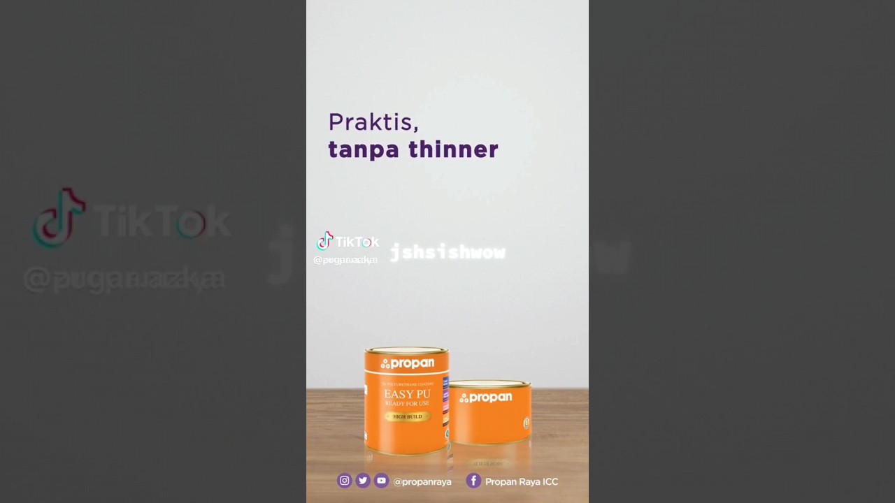Cat PU Tanpa Thinner.