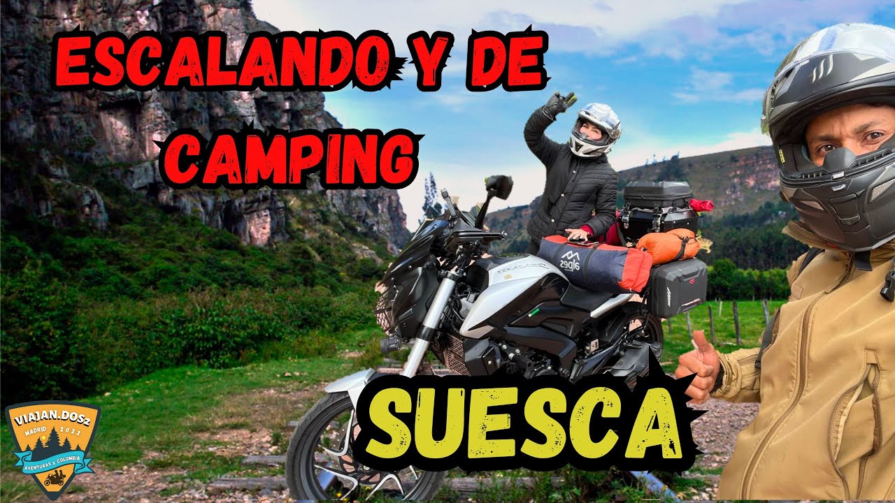 QUE HACER  en  SUESCA PLAN  de ESCALADA en  ROCAS y ACAMPADA