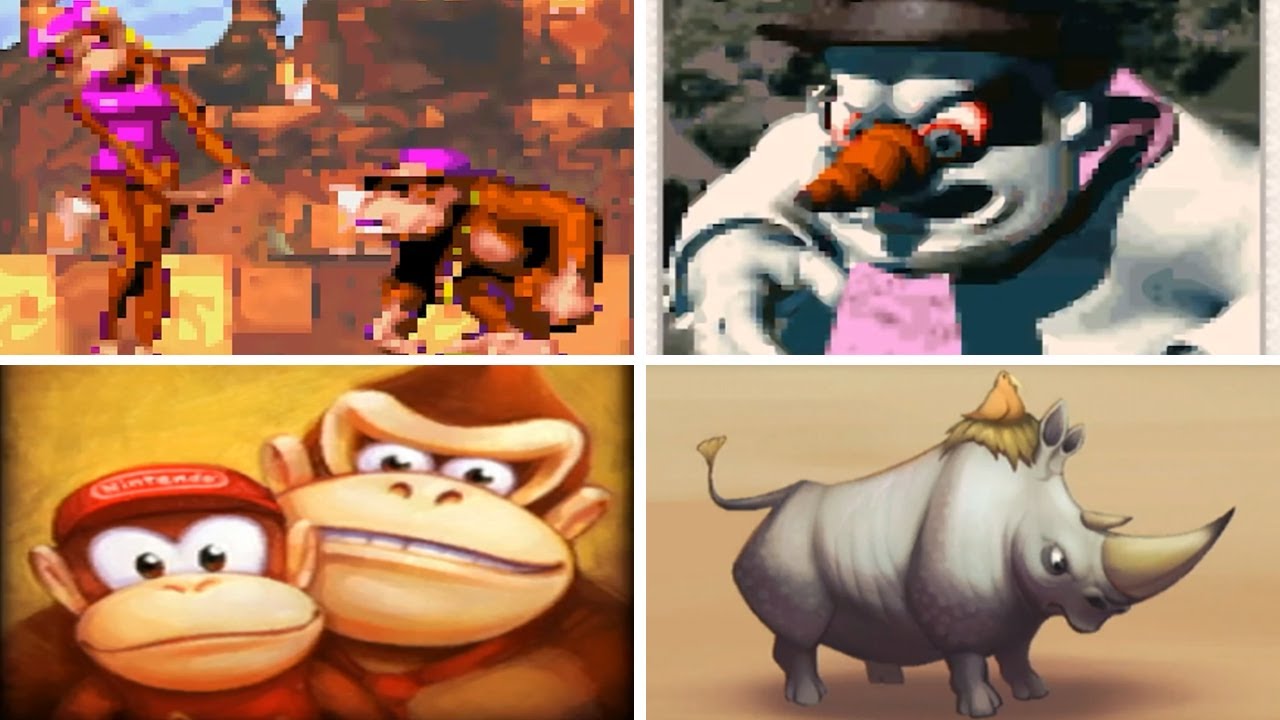Evolution of - Characters in Donkey Kong Country 2D Jump'n'Run's