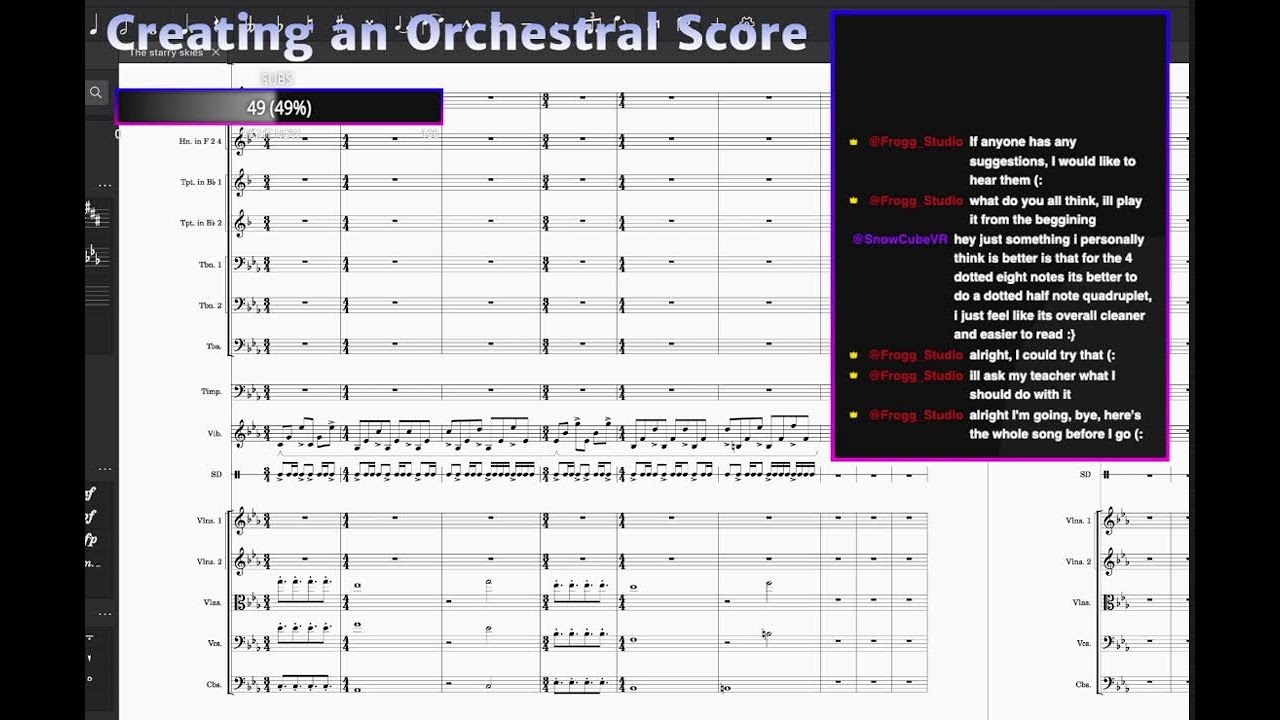 Creating an Orchestral Score (fixed audio....)