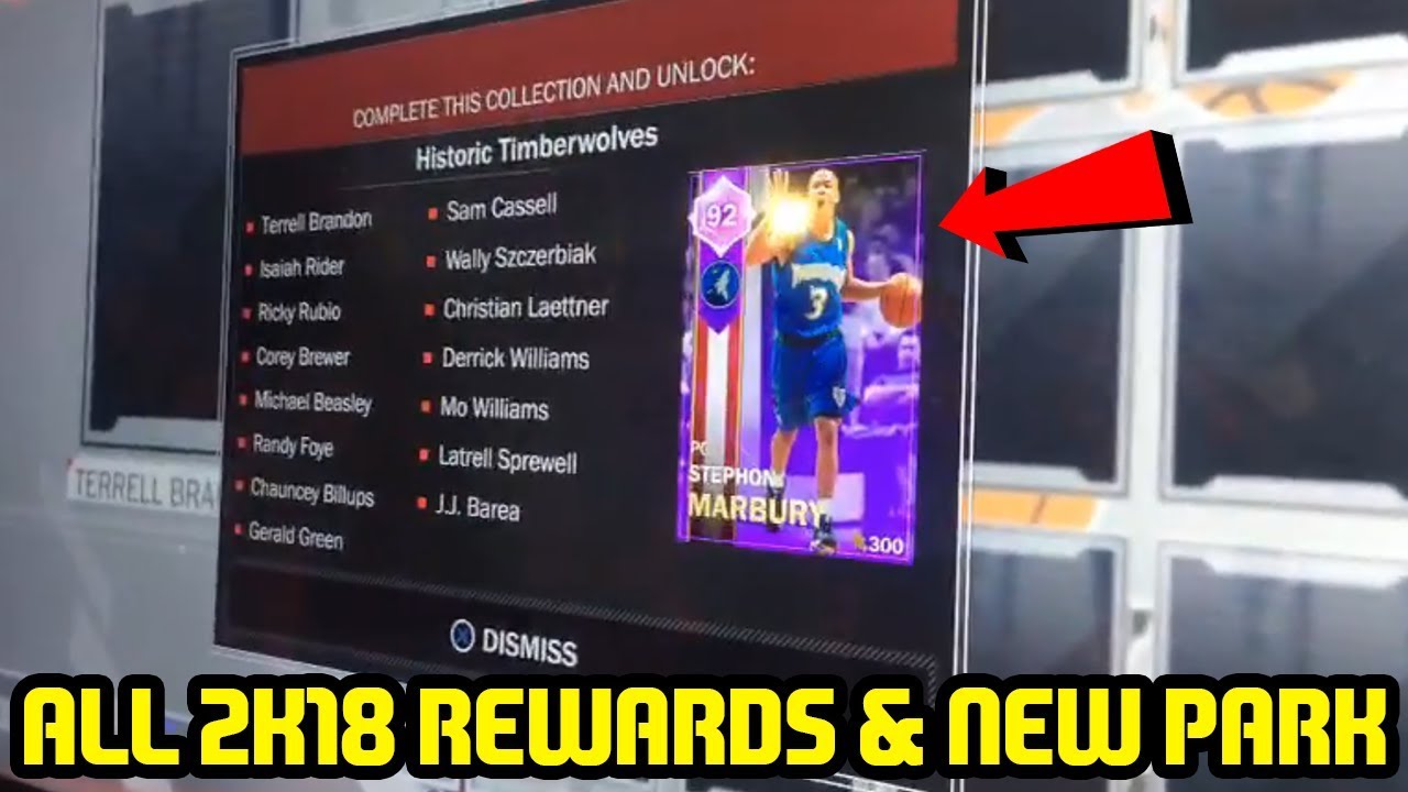 ALL NBA 2K18 MYTEAM REWARDS! NO MORE COLLECTING? BEST DAY ONE CARDS! FREE ROAM PARK!