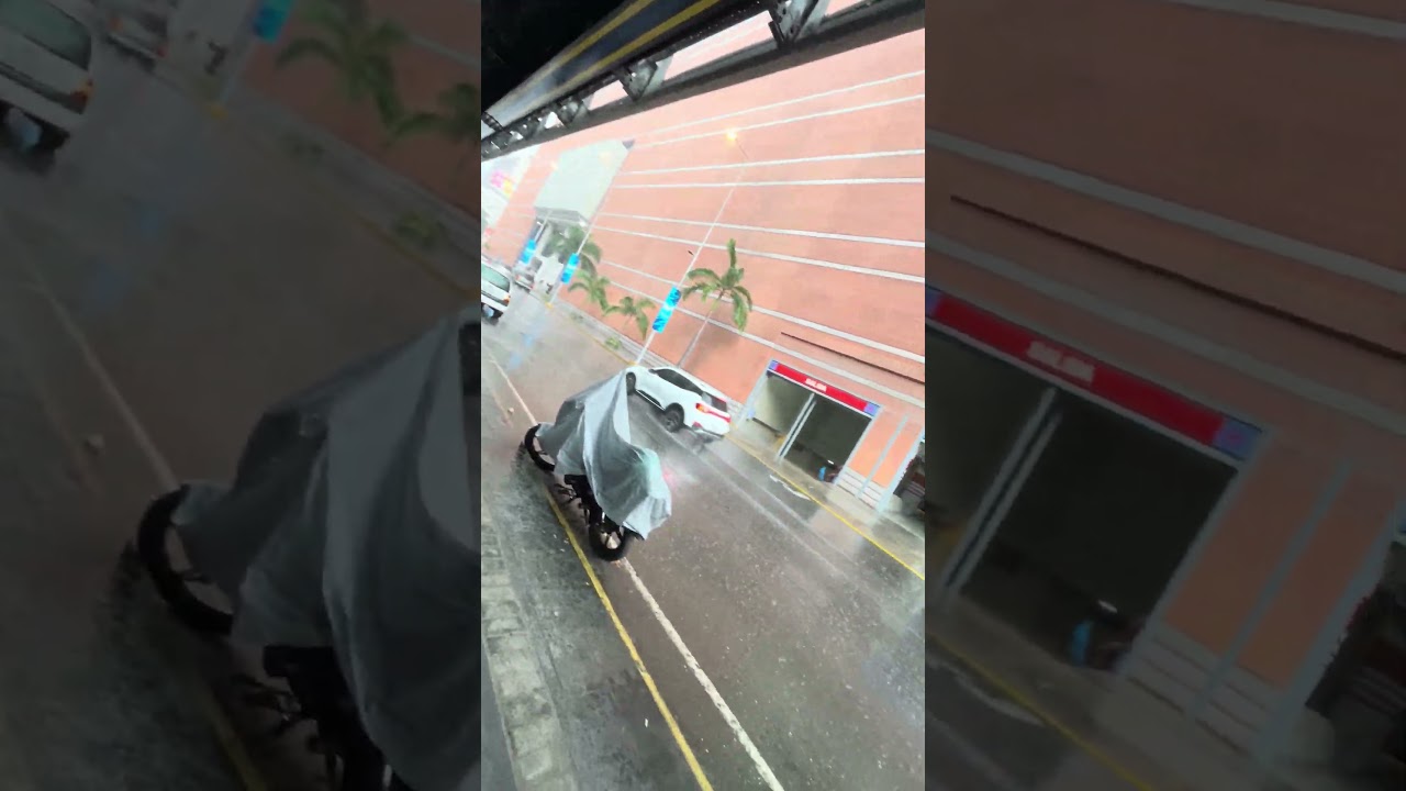 Trabajando de Uber en Venezuela con lluvia!!!!