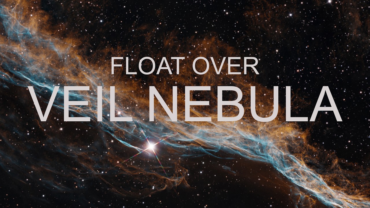 Float Over Veil Nebula | 4K | Relaxing Stellar Drift