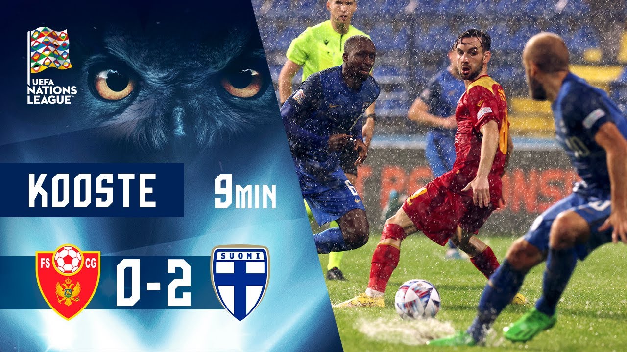 Full Highlights (9min.) | Montenegro–Suomi 0–2 I UEFA Nations League I 26.9.2022