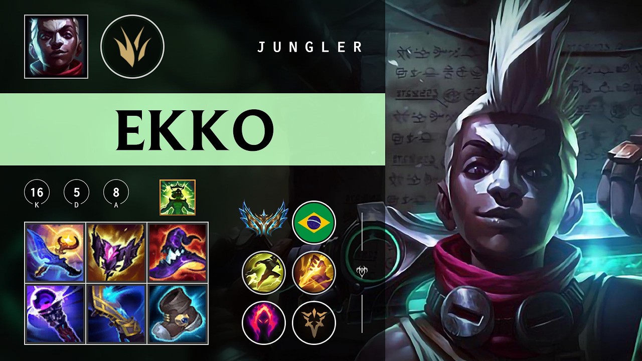 Ekko Jungle vs Qiyana - BR Challenger Patch 26.04