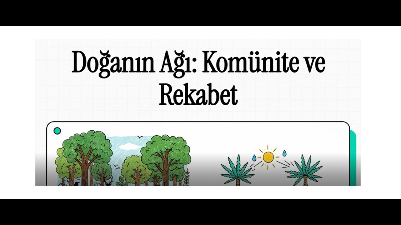 10. Sınıf Biyoloji | Maarif Modeli | Komünite Kavramına Giriş ve Rekabet