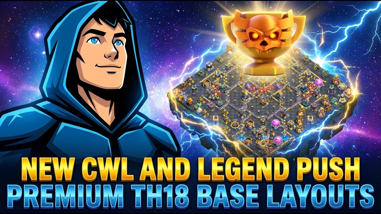 TOP 10 TH18 CWL & Legend League Base Layouts (2026 META) | Anti‑Thrower, Anti‑2 Star Links