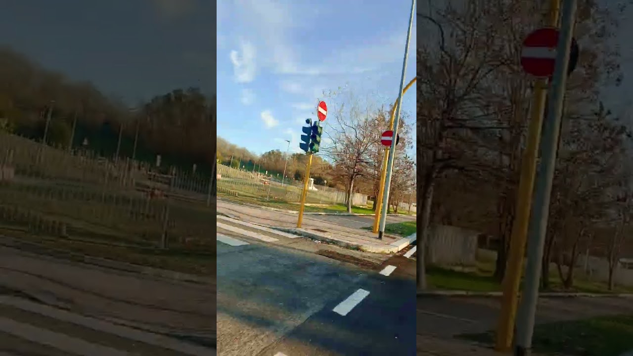 Macchina taxi navetta Roma talenti fino a parcheggio centro commerciale porta di Roma vuoto riprese