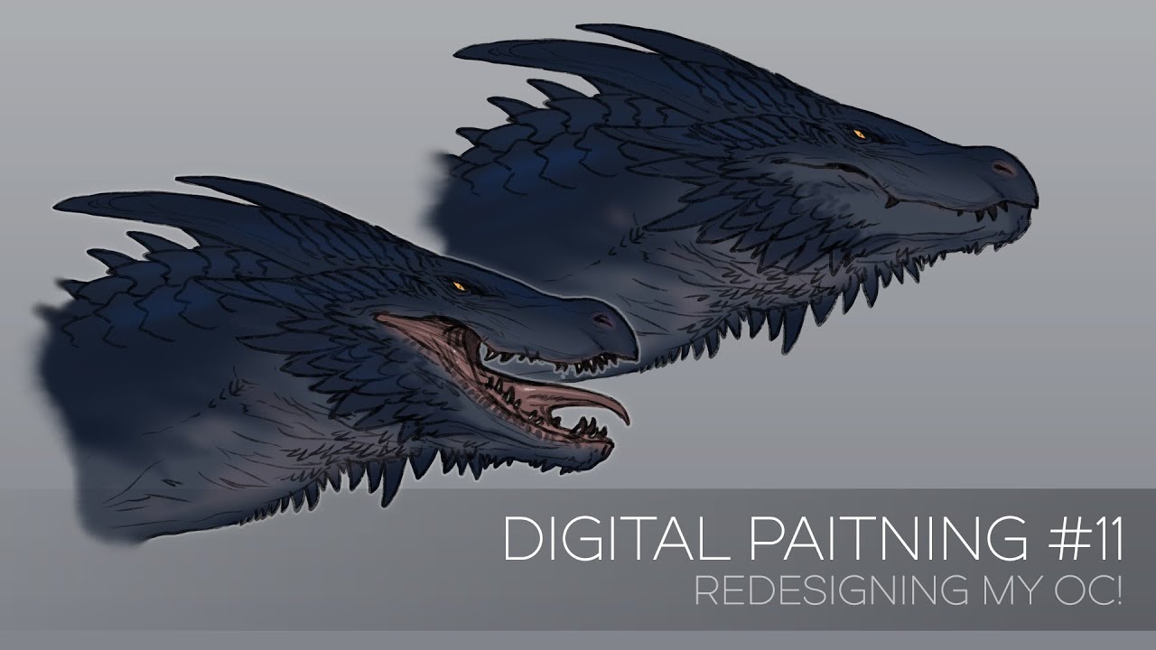 Digital Painting #11 - Wyvern character exploration and design tweaking! / Isvoc