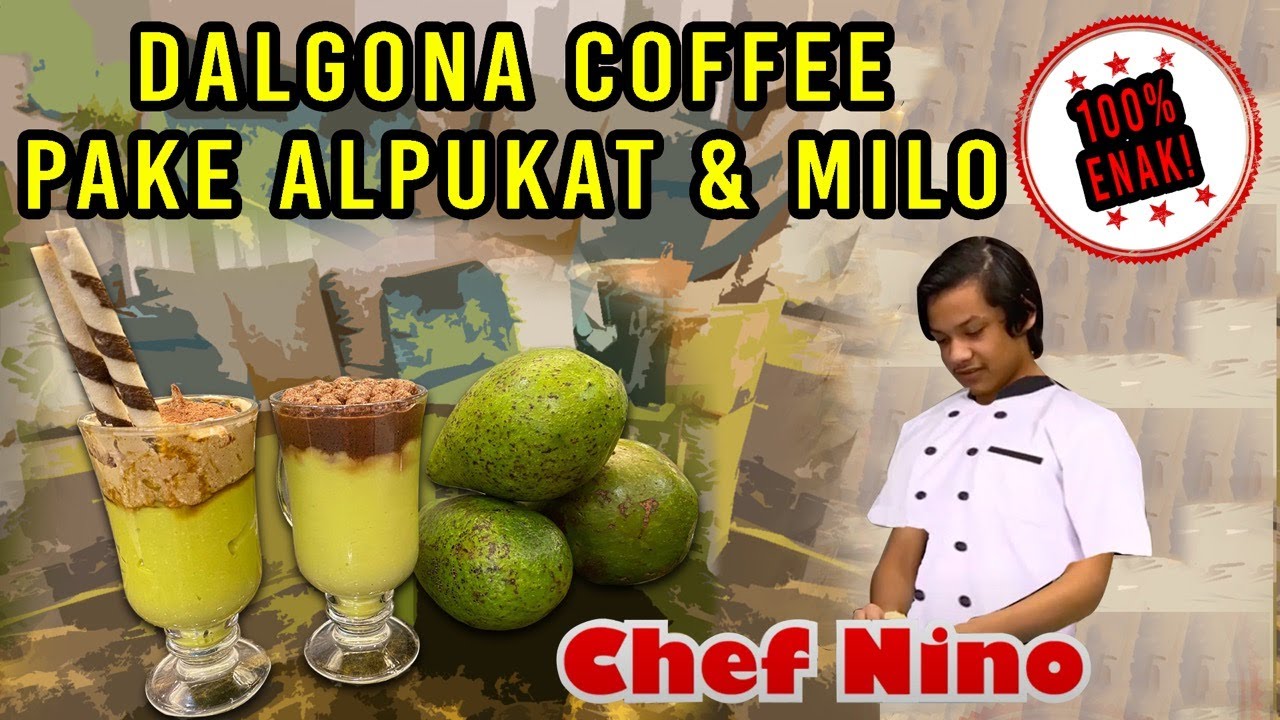 CINTA & NINO BUAT DALGONA COFFEE AVOCADO ENAK,  PAPA MALAH NANGIS