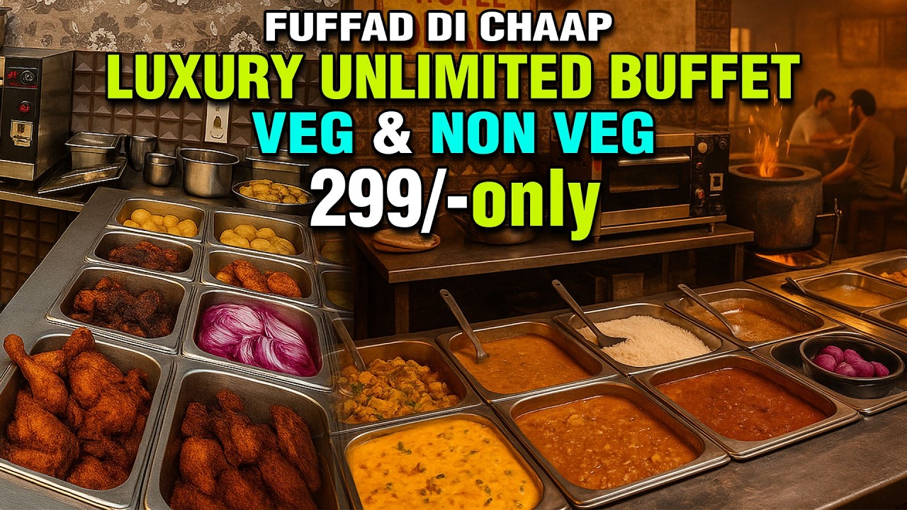 Luxury Unlimited Veg & Non Veg Buffet in just 299/- | PunjabiFoodieZ