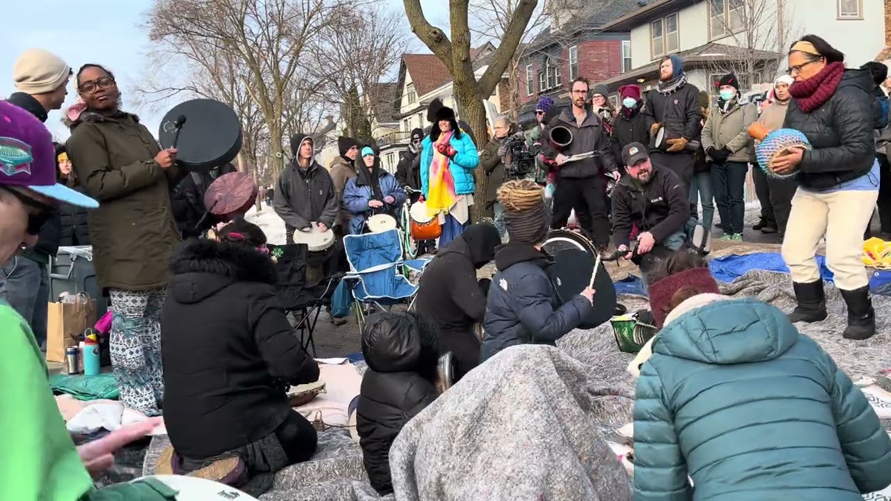 One Heart Drum Circle at 34th and Portland, Minneapolis
