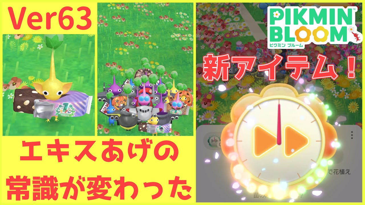 今回だけは見て欲しい‥エキスのあげ方が今までと大きく変わりました！更に新アイテム、花植え加速器が！どういうシーンで使うのがオススメ？【ピクミンブルーム / Pikmin Bloom 】