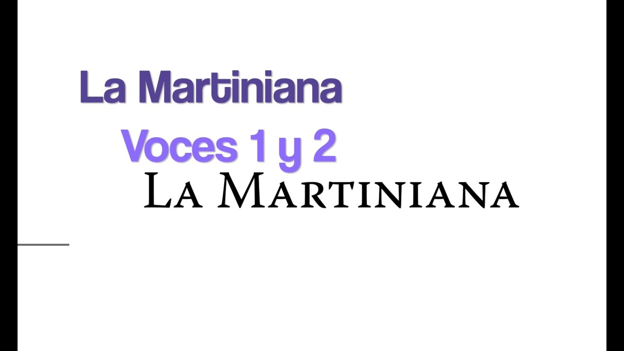 La Martiniana - ¡Ah, qué la canción! - Enrique Jiménez - TODAS LAS VOCES (leer descripción)