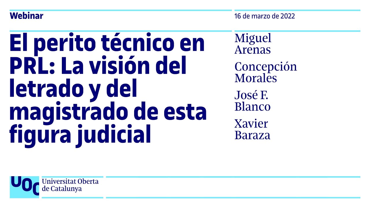 El perito técnico en PRL: La visión del letrado y del magistrado de esta figura judicial