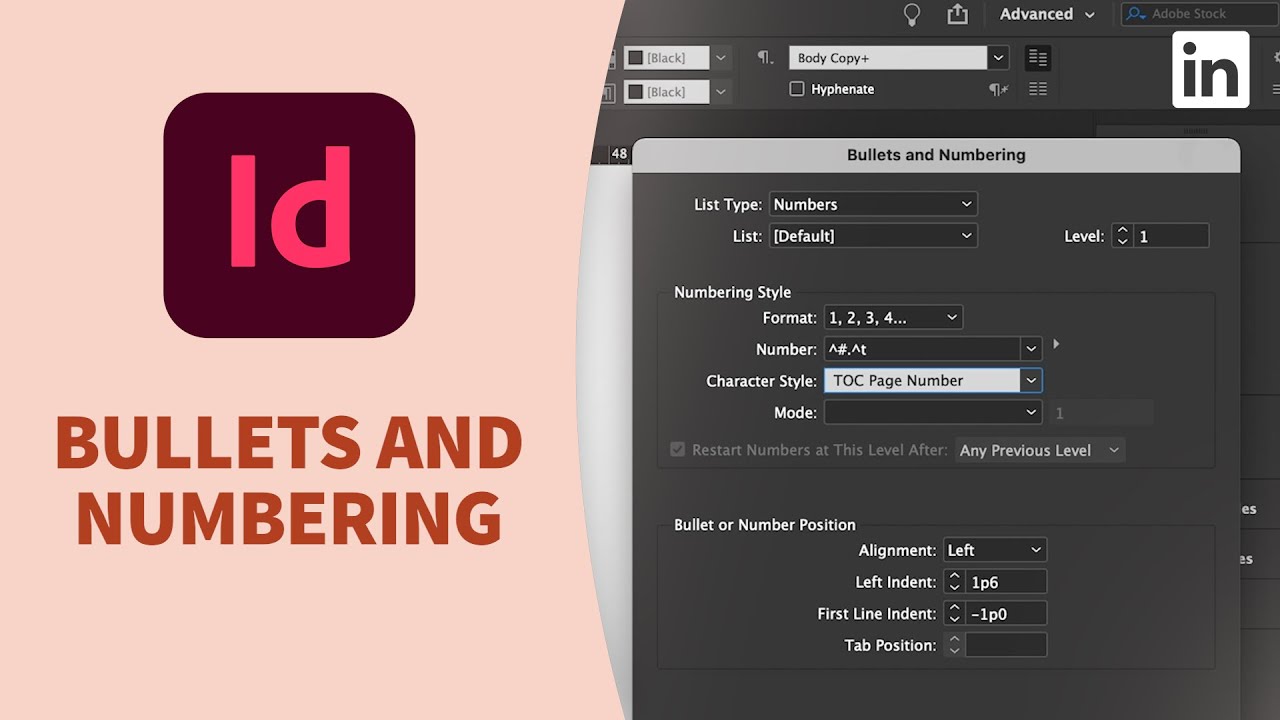 Учебное пособие InDesign — автоматические маркеры и нумерация