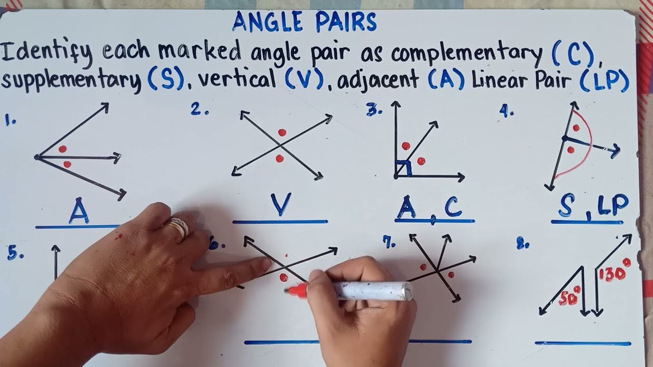 Angle Pairs | Identify each marked of Angle Pair | Matatag Curriculum | Grade 7|