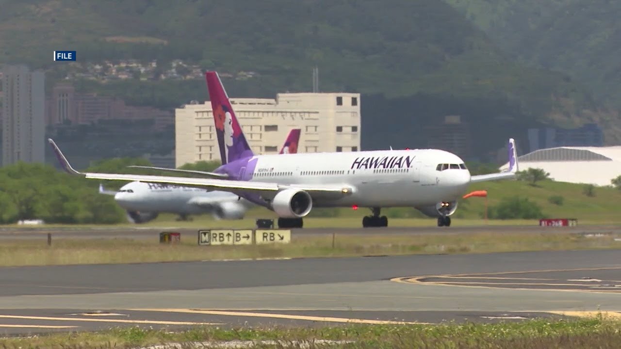 Hawaiian Air flight overshoots runway at Kahului Airport on Maui