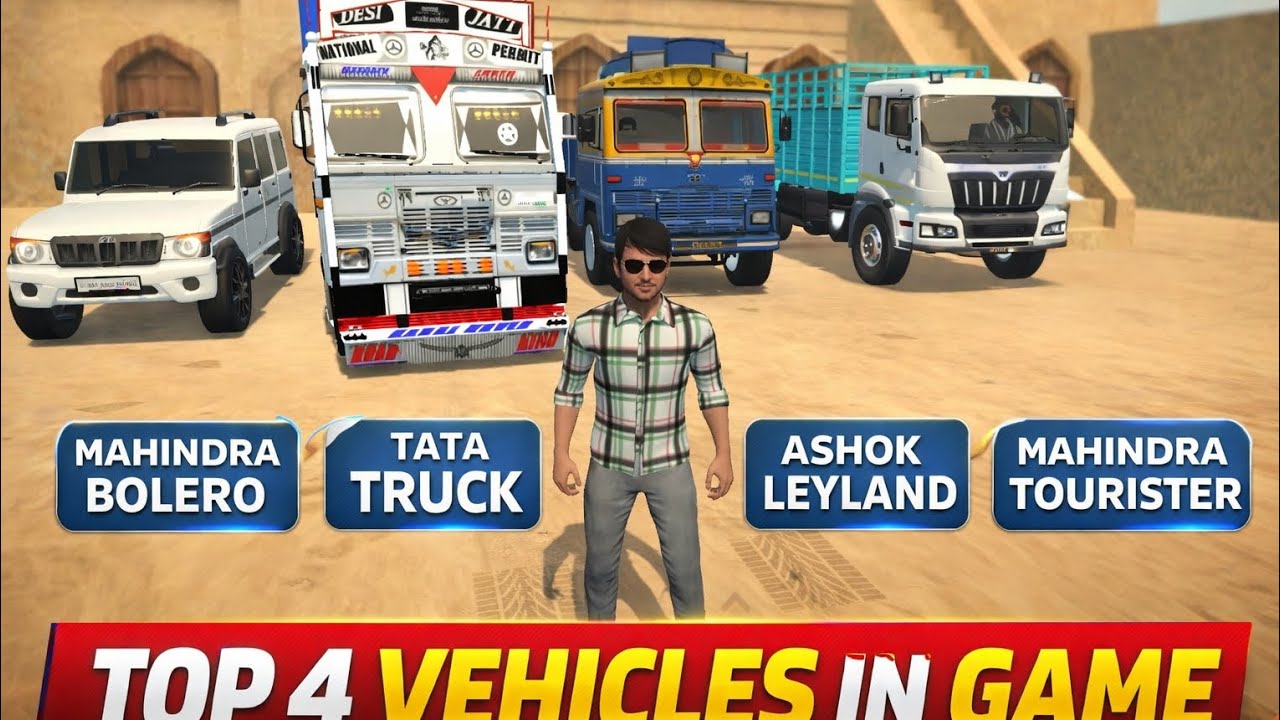 Game में Top 4 Cars 😍 | Bolero, Tata Truck, Ashok Leyland | Full Review