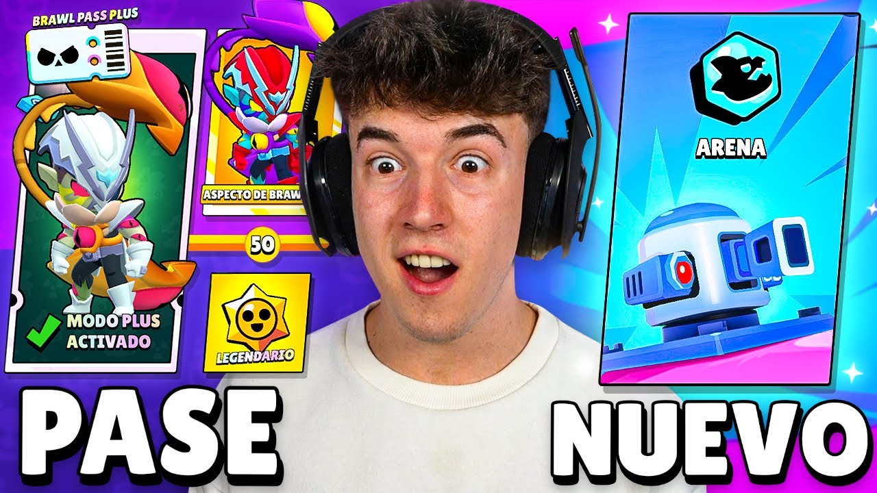 NUEVO MODO *ARENA* Y COMPRO TODO el NUEVO PASE de BATALLA en BRAWL STARS